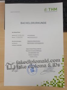 Buy Technische Hochschule Mittelhessen diploma online from Germany