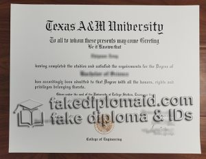 Texas A&M diploma free sample, TAMU diploma for sale