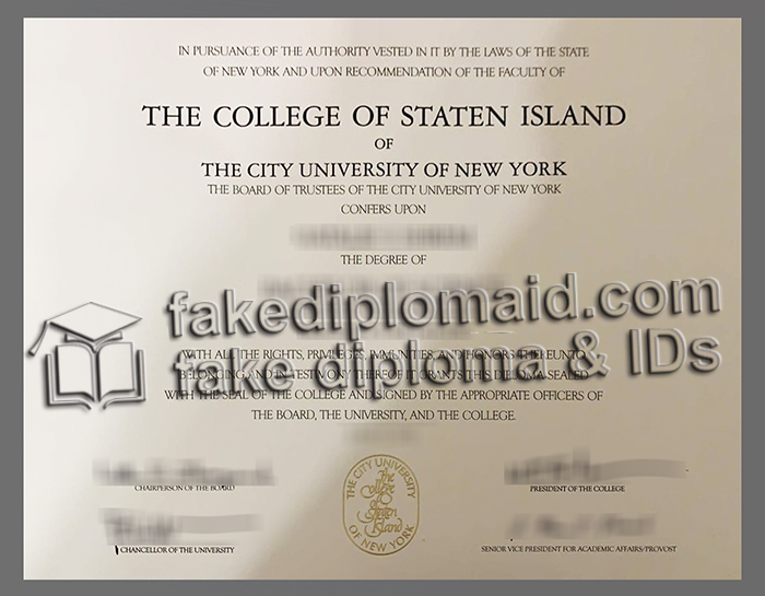 Read more about the article How do I get a College of Staten Island diploma online?