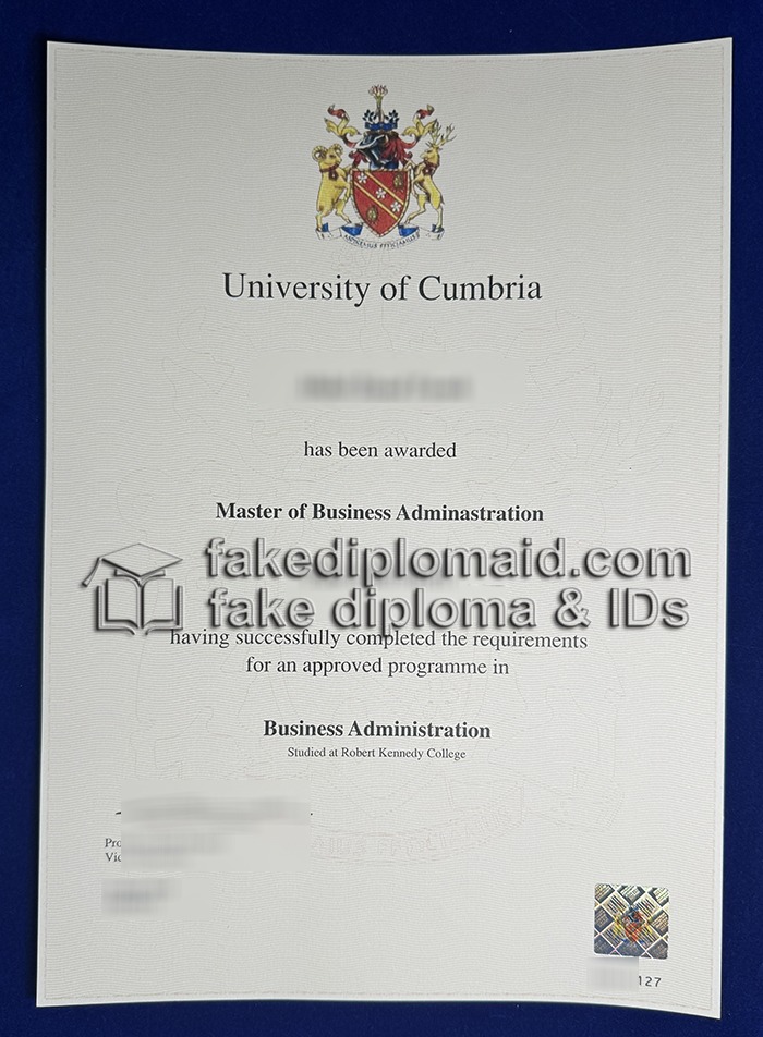 University of Cumbria Degree