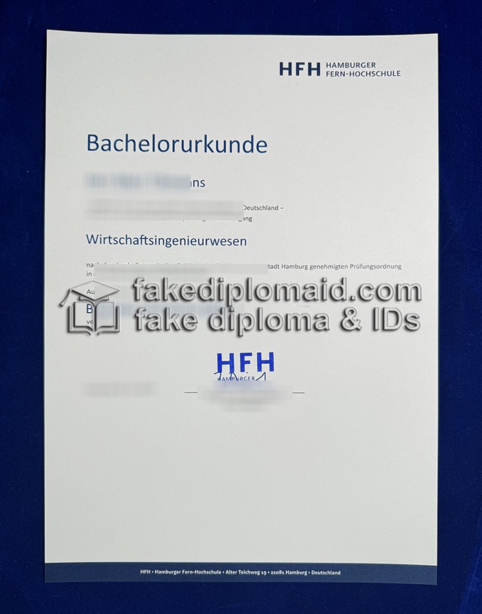 Hamburger Fern-Hochschule Urkunde