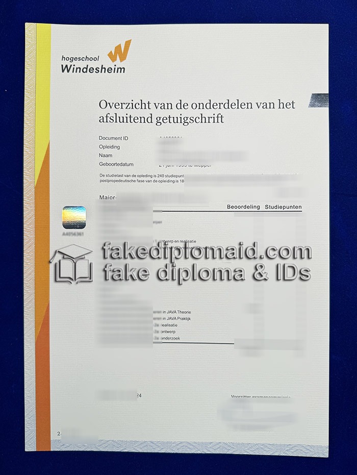 Hogeschool Windesheim Transcript